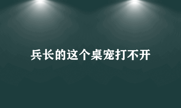 兵长的这个桌宠打不开