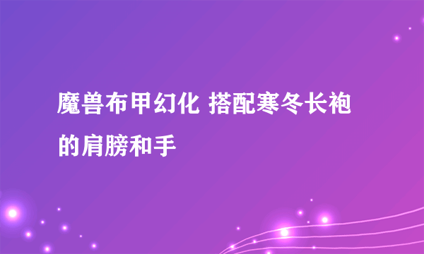 魔兽布甲幻化 搭配寒冬长袍的肩膀和手