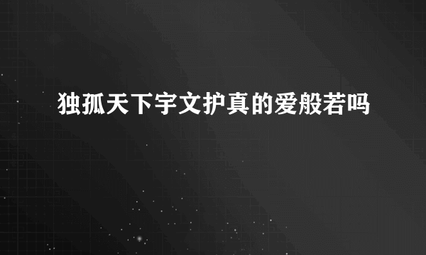 独孤天下宇文护真的爱般若吗