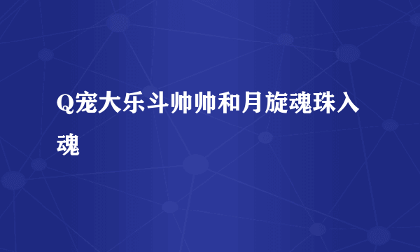 Q宠大乐斗帅帅和月旋魂珠入魂