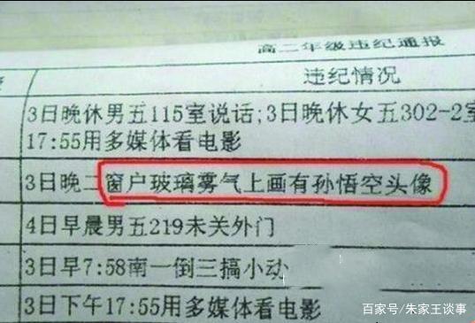 衡水中学罚单：“裸睡上厕所画孙悟空”都是违纪，学霸有多努力？你怎么看？