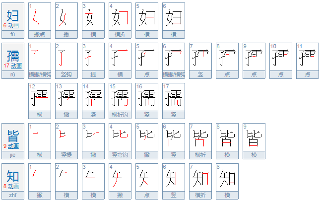 妇孺皆知的意思是什么？