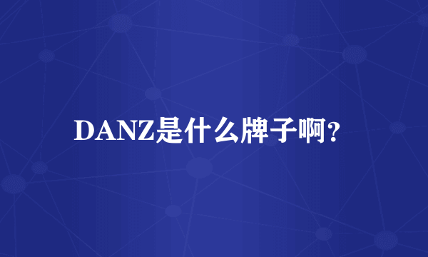 DANZ是什么牌子啊？