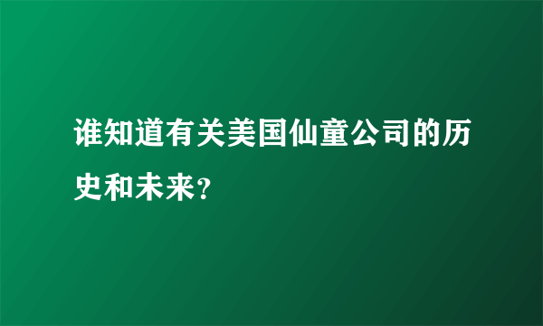 谁知道有关美国仙童公司的历史和未来？