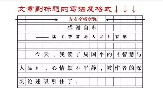 写作格式是什么？