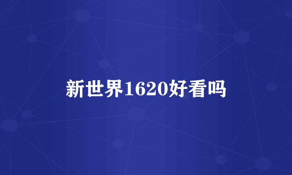 新世界1620好看吗