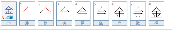 金字头怎么写？