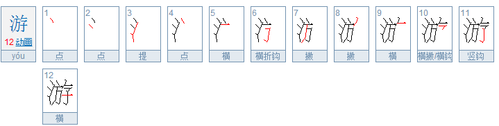 游字究竟是多少画，