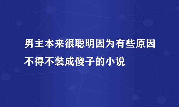 男主本来很聪明因为有些原因不得不装成傻子的小说