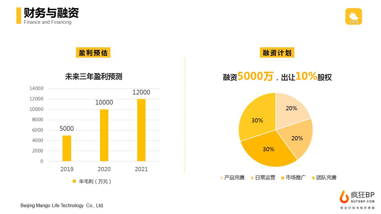 商业计划书的基本格式