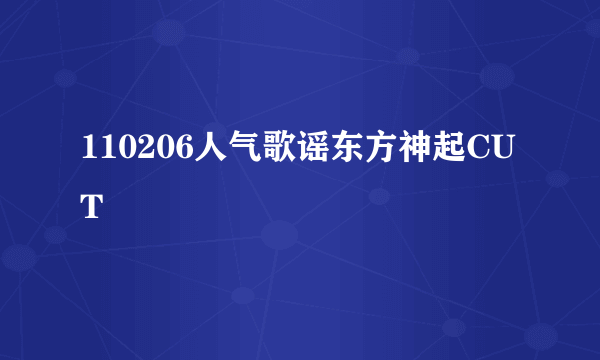 110206人气歌谣东方神起CUT