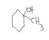 1-甲基环己醇和苄醇的结构怎么写