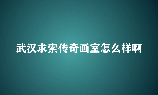 武汉求索传奇画室怎么样啊