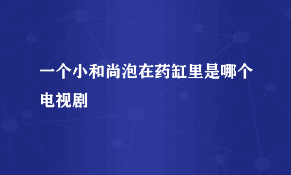 一个小和尚泡在药缸里是哪个电视剧