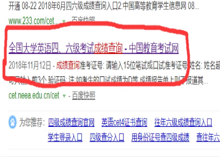 英语四六级成绩怎么查询的啊！