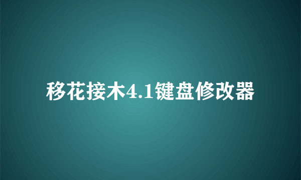 移花接木4.1键盘修改器