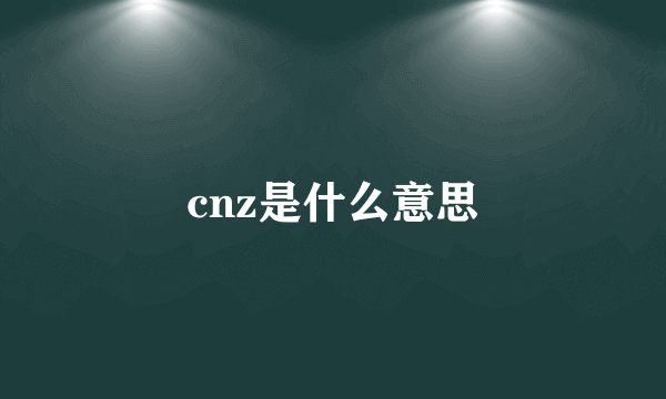 cnz是什么意思