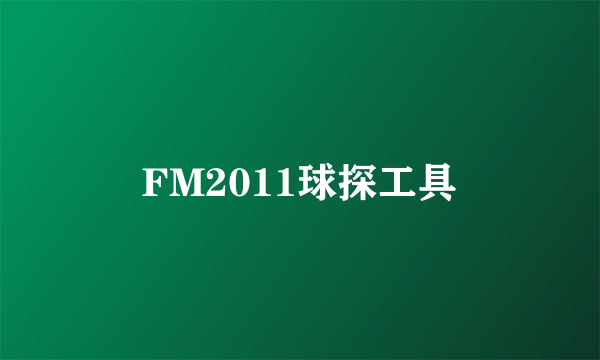 FM2011球探工具