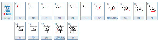 篷的拼音