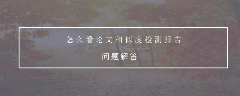 什么软件可以看自己的论文相似度