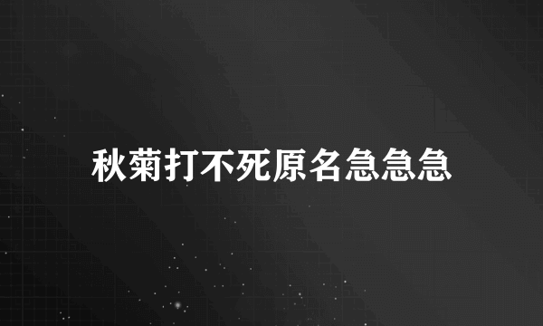 秋菊打不死原名急急急