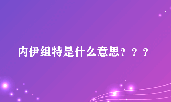 内伊组特是什么意思？？？