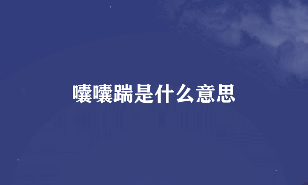 囔囔踹是什么意思