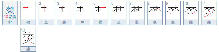 焚怎么读？