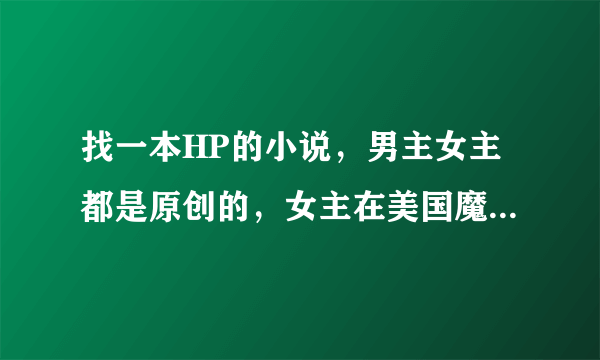 找一本HP的小说，男主女主都是原创的，女主在美国魔法学校上学。男主在霍格沃滋上学，女主还发明了一本...