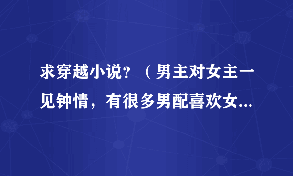 求穿越小说？（男主对女主一见钟情，有很多男配喜欢女主，不要有很多女配来抢男主）