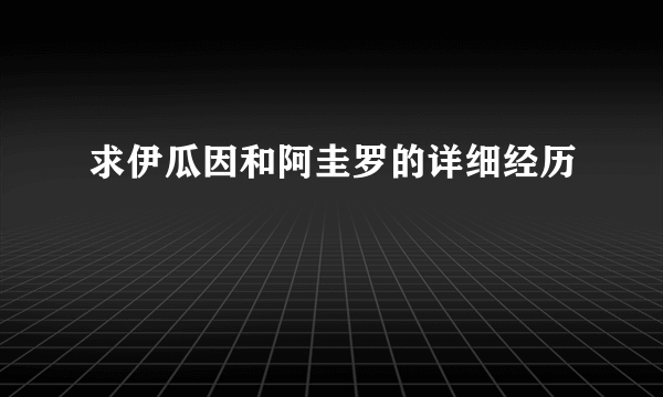 求伊瓜因和阿圭罗的详细经历