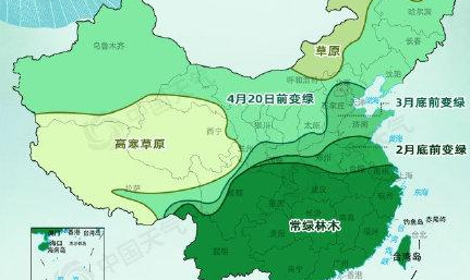 全国树叶变绿地图出炉，为什么大家看了以后这么欣喜？