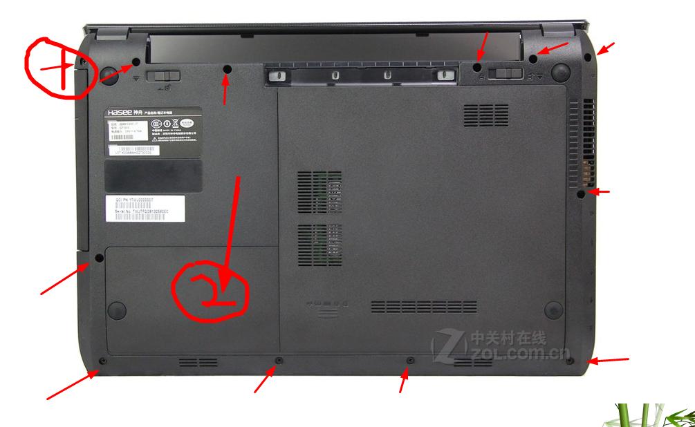 神舟k580c i7 d1 怎么拆机，后面有盖，但是就是不知道怎么掰开。。。