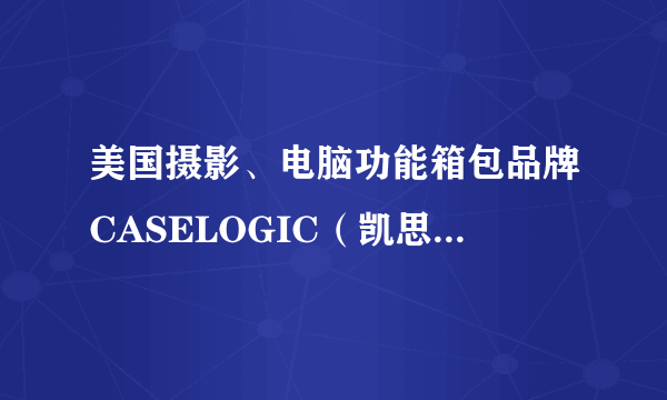 美国摄影、电脑功能箱包品牌CASELOGIC（凯思智品）在国内有专柜吗？