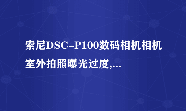 索尼DSC-P100数码相机相机室外拍照曝光过度,画面一片白是什么原因？