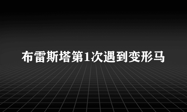 布雷斯塔第1次遇到变形马