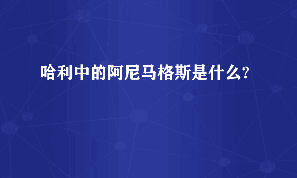 哈利中的阿尼马格斯是什么?