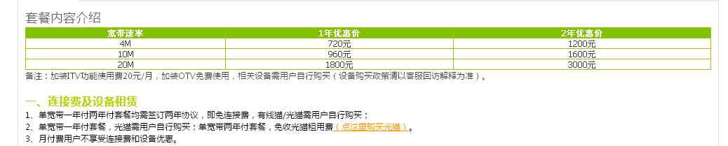 电信宽带包年大概要多少钱？？