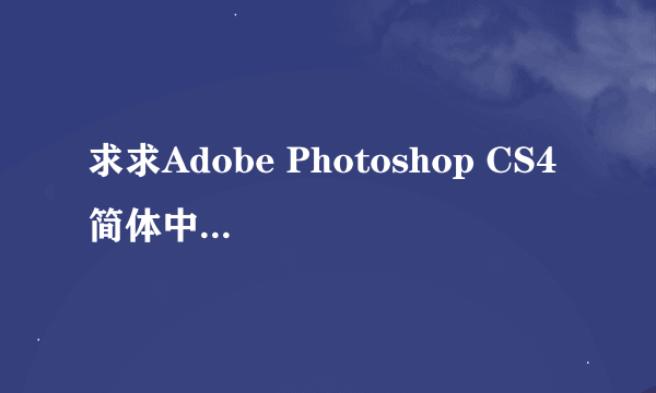 求求Adobe Photoshop CS4 简体中文版序列号！