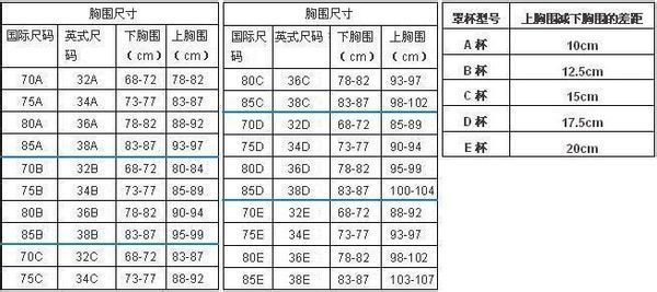 胸围75C到底是多大