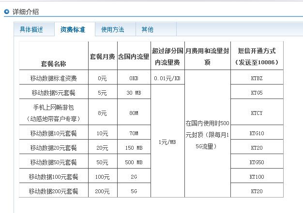 中国移动有没有无限流量上网套餐 要是有每个月多少钱