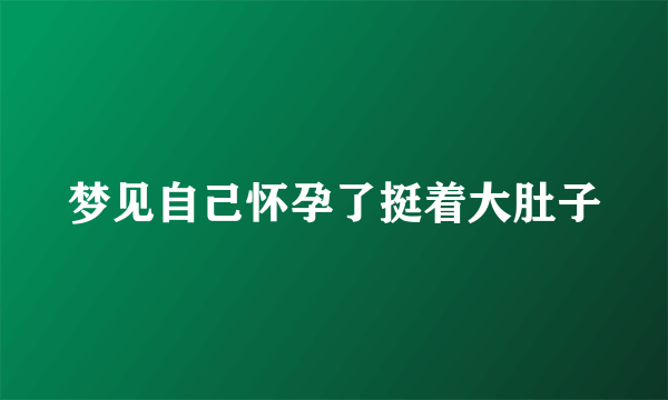 梦见自己怀孕了挺着大肚子