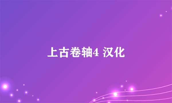 上古卷轴4 汉化