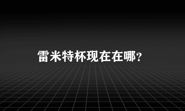 雷米特杯现在在哪？