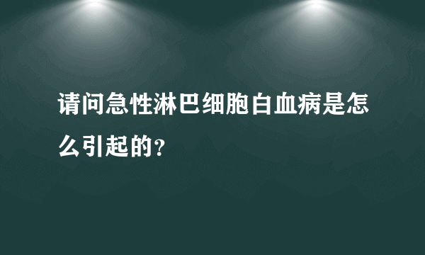 请问急性淋巴细胞白血病是怎么引起的？