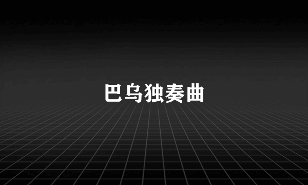 巴乌独奏曲