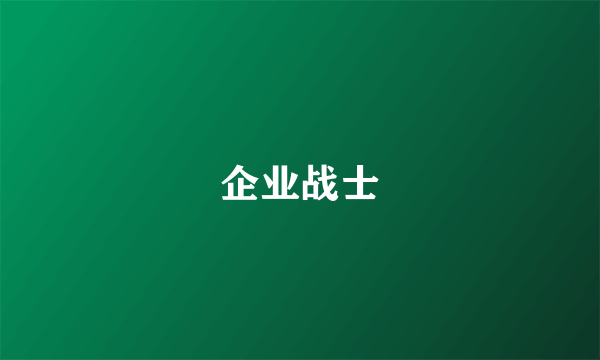 企业战士