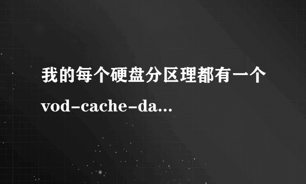 我的每个硬盘分区理都有一个vod-cache-data文件夹，占很大空间，能删吗？