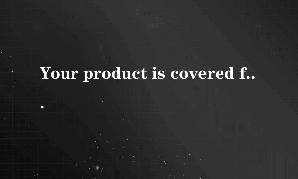 Your product is covered for eligible hardware repairs and service under Apple's Limited Warranty.