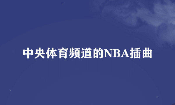 中央体育频道的NBA插曲